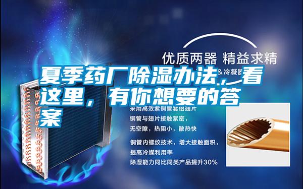 夏季藥廠除濕辦法，看這里，有你想要的答案