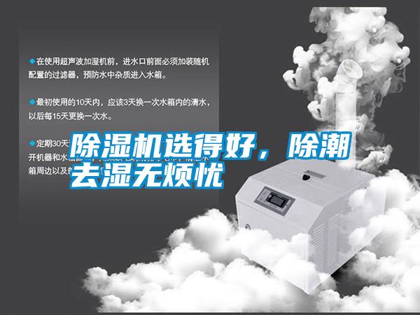 除濕機選得好，除潮去濕無煩憂
