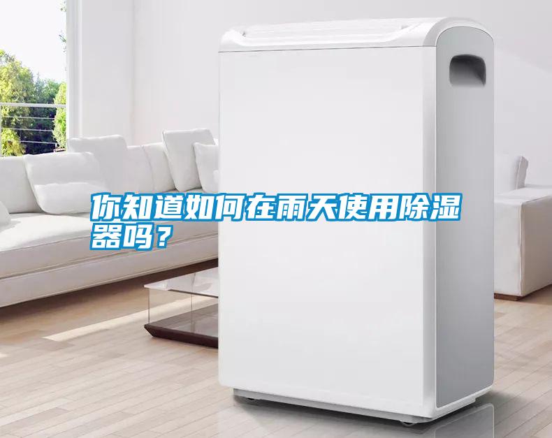 你知道如何在雨天使用除濕器嗎？