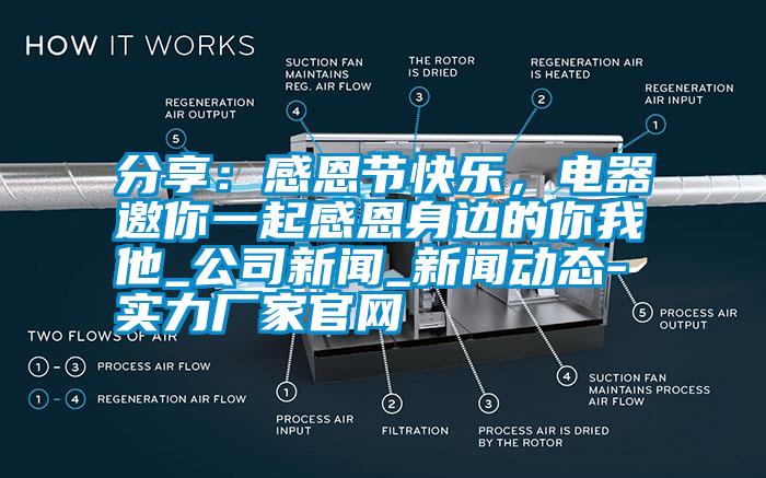 分享：感恩節(jié)快樂，電器邀你一起感恩身邊的你我他_公司新聞_新聞動態(tài)-實力廠家官網