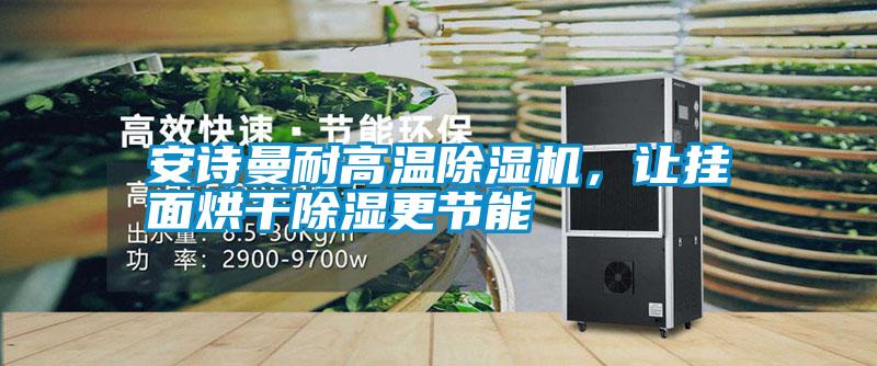 安詩曼耐高溫除濕機，讓掛面烘干除濕更節(jié)能