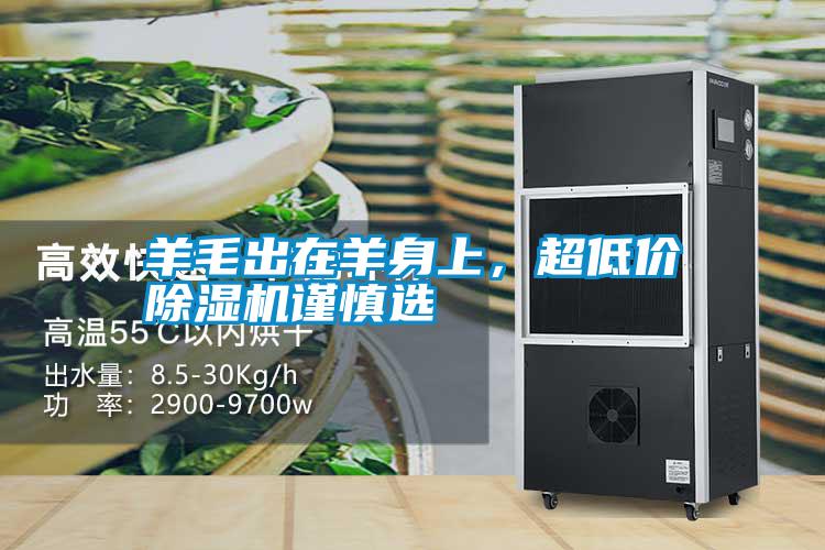 羊毛出在羊身上，超低價(jià)除濕機(jī)謹(jǐn)慎選