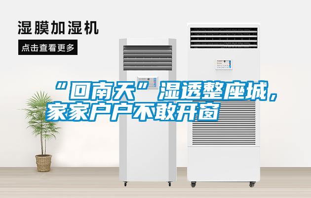 “回南天”濕透整座城，家家戶戶不敢開窗