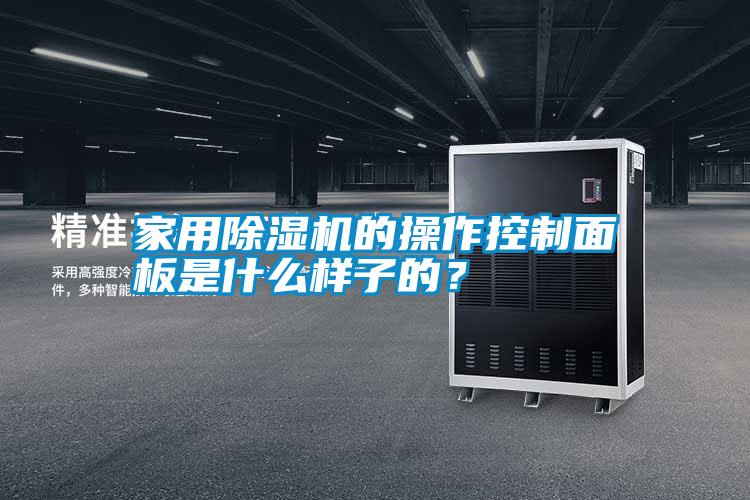 家用除濕機的操作控制面板是什么樣子的？