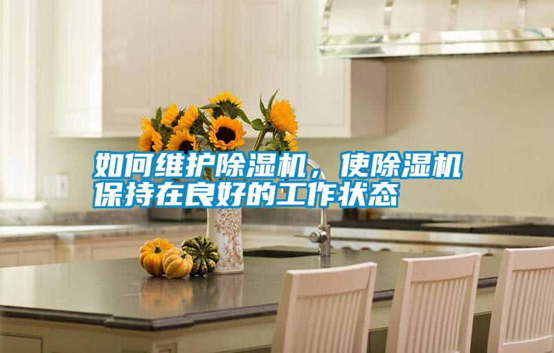 如何維護除濕機，使除濕機保持在良好的工作狀態(tài)