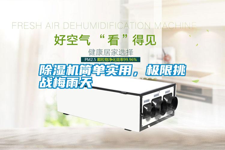 除濕機簡單實用，極限挑戰(zhàn)梅雨天