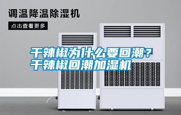 干辣椒為什么要回潮？干辣椒回潮加濕機(jī)
