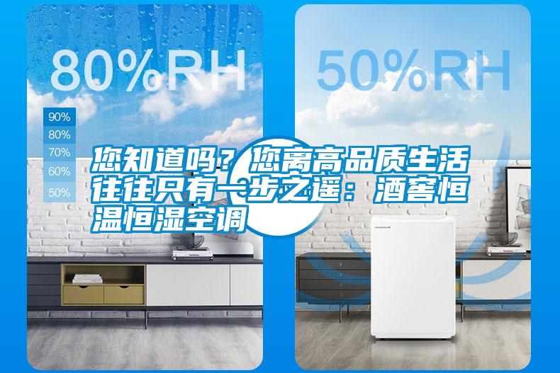 您知道嗎？您離高品質(zhì)生活往往只有一步之遙：酒窖恒溫恒濕空調(diào)