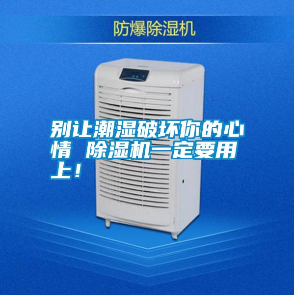 別讓潮濕破壞你的心情 除濕機一定要用上！