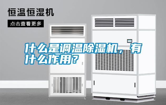 什么是調(diào)溫除濕機，有什么作用？