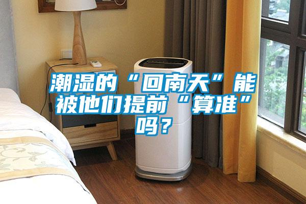 潮濕的“回南天”能被他們提前“算準(zhǔn)”嗎？