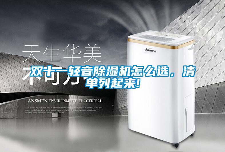 雙十一輕音除濕機怎么選，清單列起來!