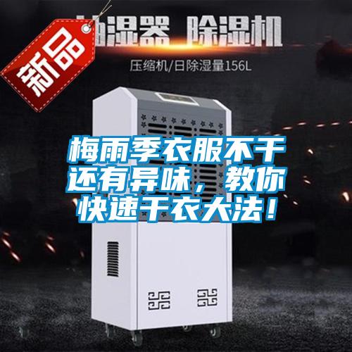 梅雨季衣服不干還有異味，教你快速干衣大法！