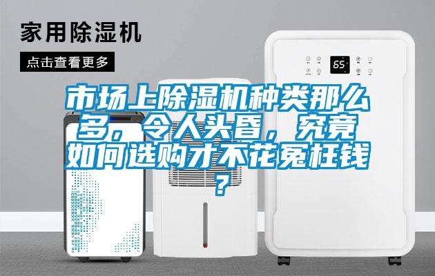 市場上除濕機種類那么多，令人頭昏，究竟如何選購才不花冤枉錢？