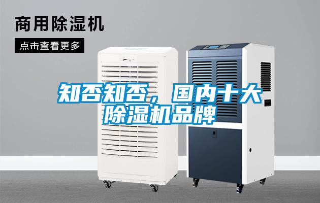 知否知否，國內(nèi)十大除濕機(jī)品牌