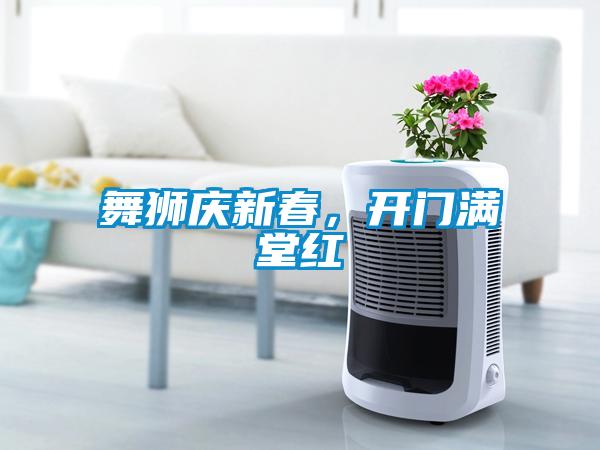 舞獅慶新春，開門滿堂紅