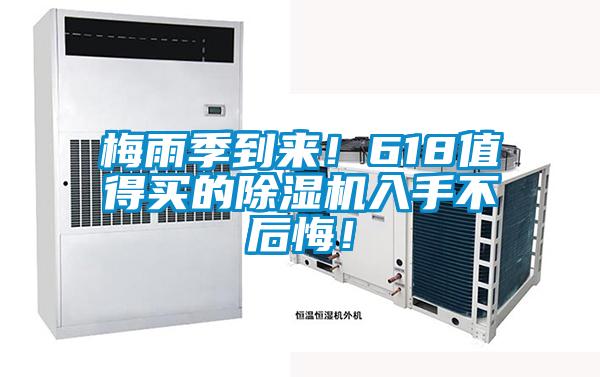 梅雨季到來！618值得買的除濕機入手不后悔！