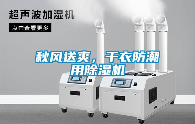 秋風送爽，干衣防潮用除濕機