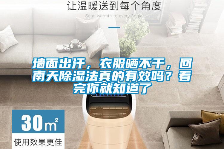 墻面出汗，衣服曬不干，回南天除濕法真的有效嗎？看完你就知道了