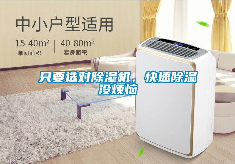 只要選對(duì)除濕機(jī)，快速除濕沒(méi)煩惱