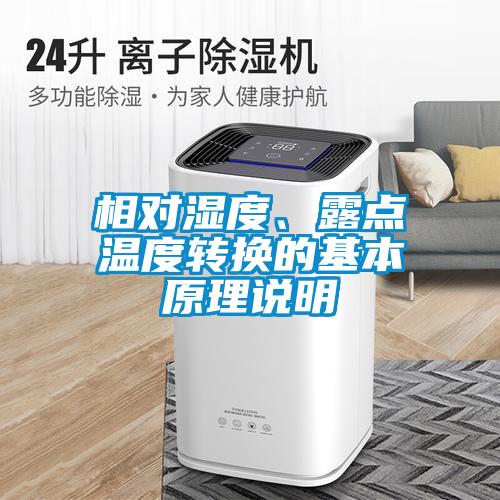 相對濕度、露點(diǎn)溫度轉(zhuǎn)換的基本原理說明