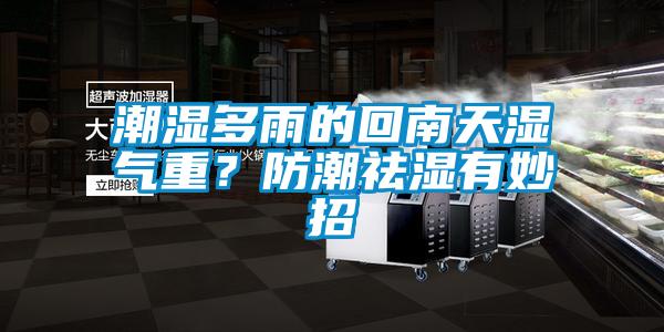 潮濕多雨的回南天濕氣重？防潮祛濕有妙招