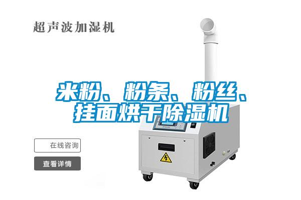 米粉、粉條、粉絲、掛面烘干除濕機