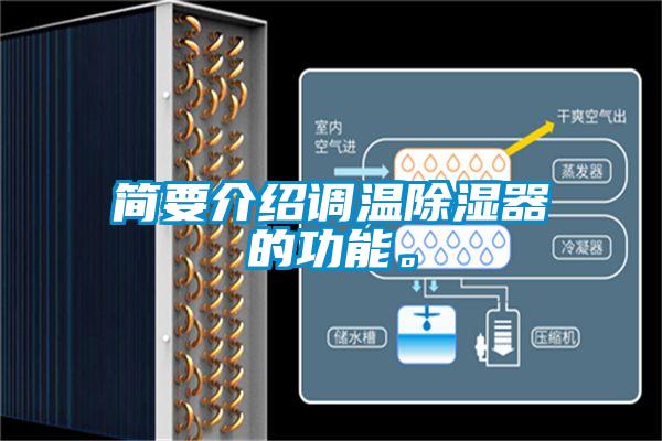 簡要介紹調(diào)溫除濕器的功能。
