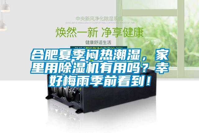 合肥夏季悶熱潮濕，家里用除濕機(jī)有用嗎？幸好梅雨季前看到！
