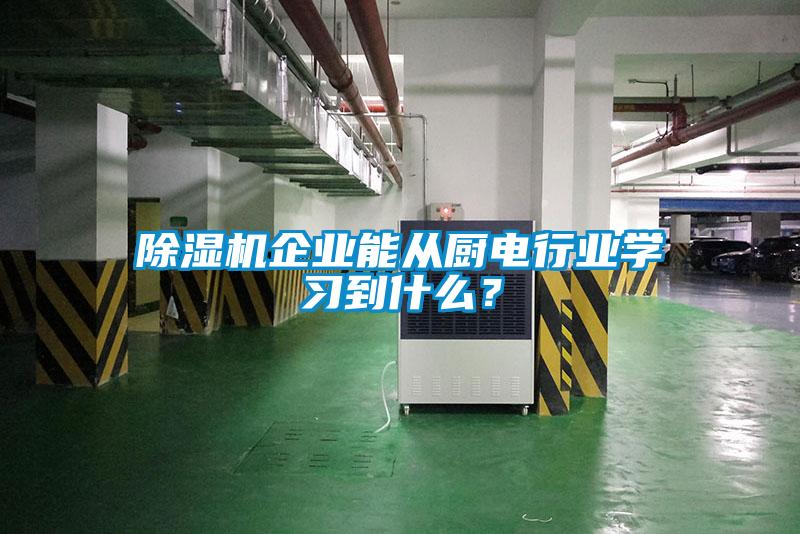 除濕機(jī)企業(yè)能從廚電行業(yè)學(xué)習(xí)到什么？