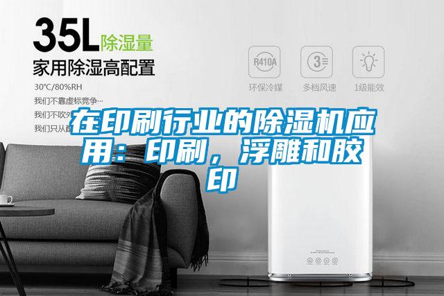 在印刷行業(yè)的除濕機應(yīng)用：印刷，浮雕和膠印