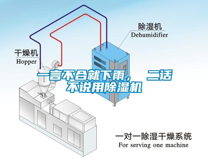 一言不合就下雨， 二話不說用除濕機