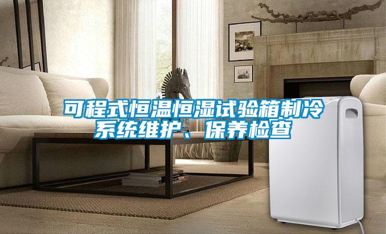 可程式恒溫恒濕試驗(yàn)箱制冷系統(tǒng)維護(hù)、保養(yǎng)檢查