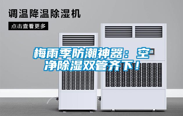 梅雨季防潮神器：空凈除濕雙管齊下！