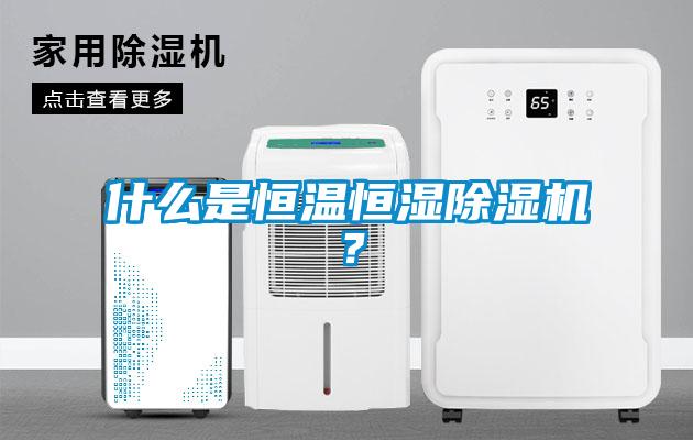 什么是恒溫恒濕除濕機？