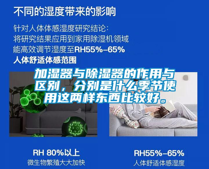 加濕器與除濕器的作用與區(qū)別，分別是什么季節(jié)使用這兩樣?xùn)|西比較好。