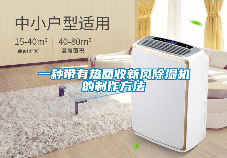 一種帶有熱回收新風(fēng)除濕機的制作方法