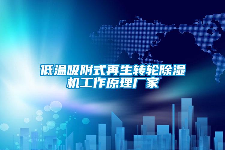 低溫吸附式再生轉(zhuǎn)輪除濕機工作原理廠家