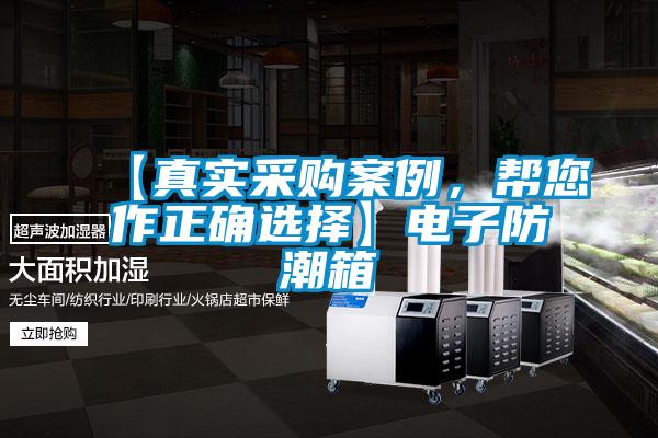 【真實采購案例，幫您作正確選擇】電子防潮箱