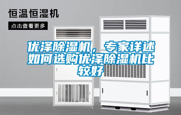 優(yōu)澤除濕機，專家詳述如何選購優(yōu)澤除濕機比較好