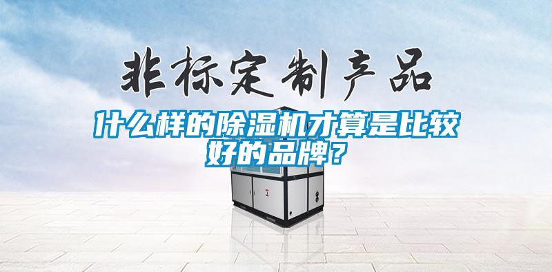 什么樣的除濕機才算是比較好的品牌？