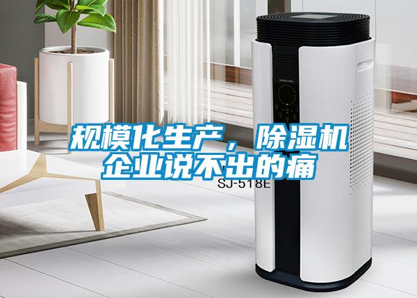 規(guī)?；a(chǎn)，除濕機(jī)企業(yè)說不出的痛