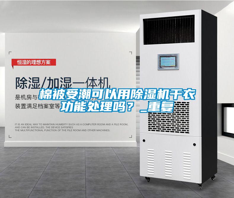 棉被受潮可以用除濕機干衣功能處理嗎？_重復