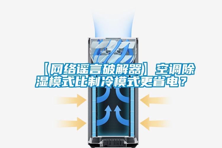 【網(wǎng)絡(luò)謠言破解器】空調(diào)除濕模式比制冷模式更省電？