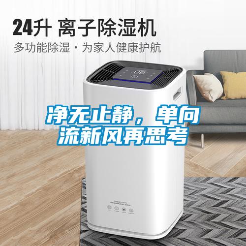 凈無止靜，單向流新風(fēng)再思考