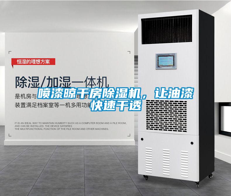 噴漆晾干房除濕機，讓油漆快速干透