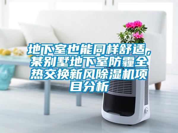 地下室也能同樣舒適，某別墅地下室防霾全熱交換新風(fēng)除濕機項目分析