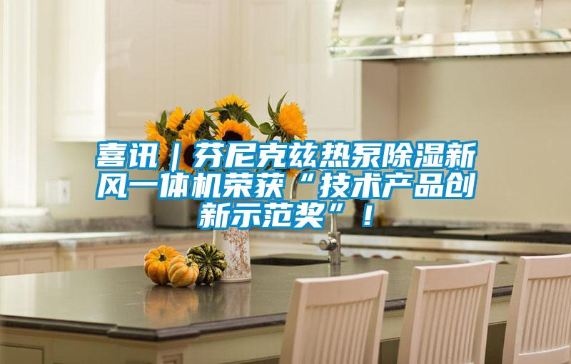 喜訊｜芬尼克茲熱泵除濕新風(fēng)一體機(jī)榮獲“技術(shù)產(chǎn)品創(chuàng)新示范獎(jiǎng)”！