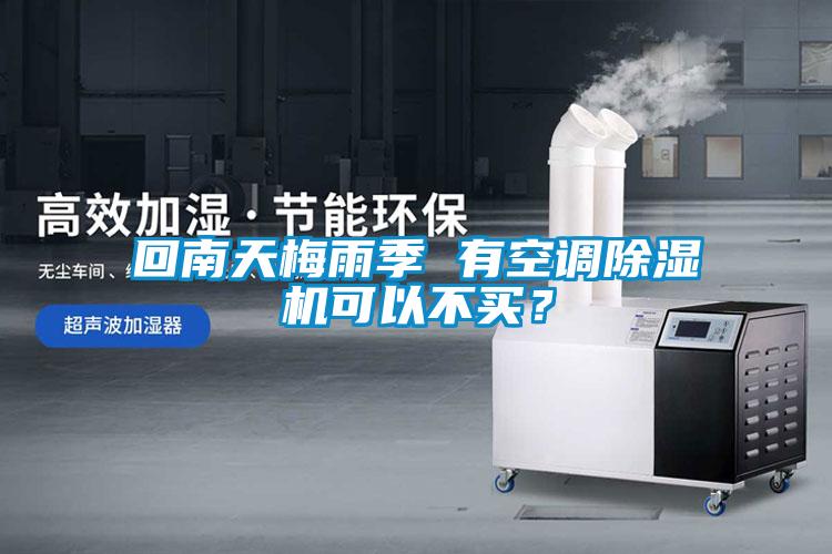 回南天梅雨季 有空調(diào)除濕機可以不買？