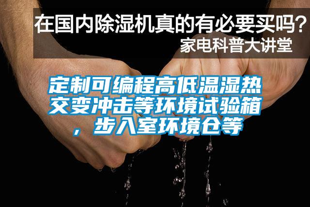 定制可編程高低溫濕熱交變沖擊等環(huán)境試驗(yàn)箱，步入室環(huán)境倉等